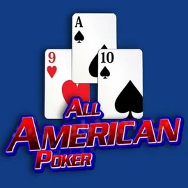 All American Poker slot visual from RTG (Reel Time Gaming) available on pistoloo.pl