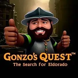 Logo of Gonzo's Quest from NetEnt at Pistolo Casino